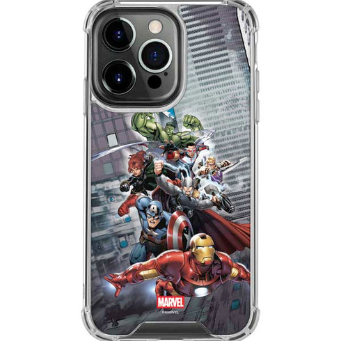Marvel Avengers Attack iPhone 16 Pro Max Clear Case